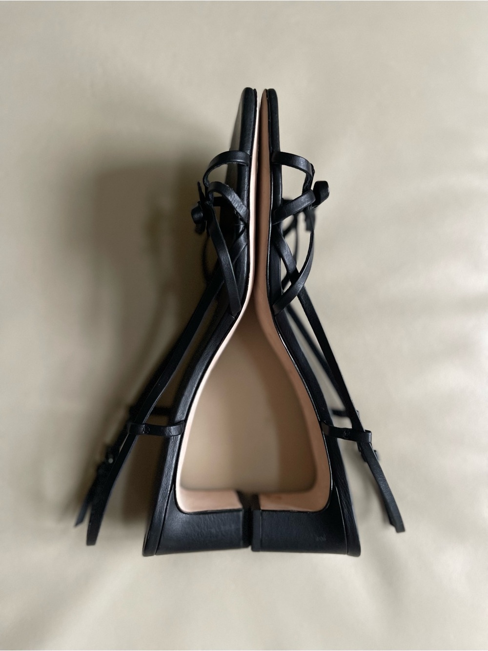 Reformation Sally Bow Slingback Sandal Black Size: 8.5 - Picture 13 of 14